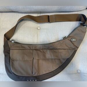 Tumi Brown Crescent Sling Crossbody Bag